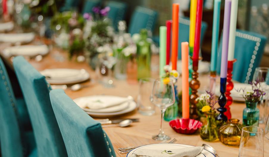 Picture of a decorated feast table