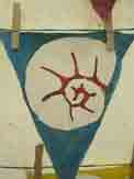 Bunting at the Lyme Regis Fossil Festival