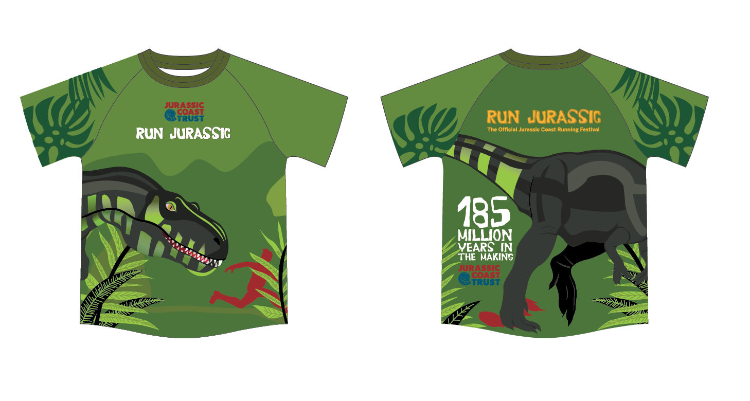 run jurassic t-shirt