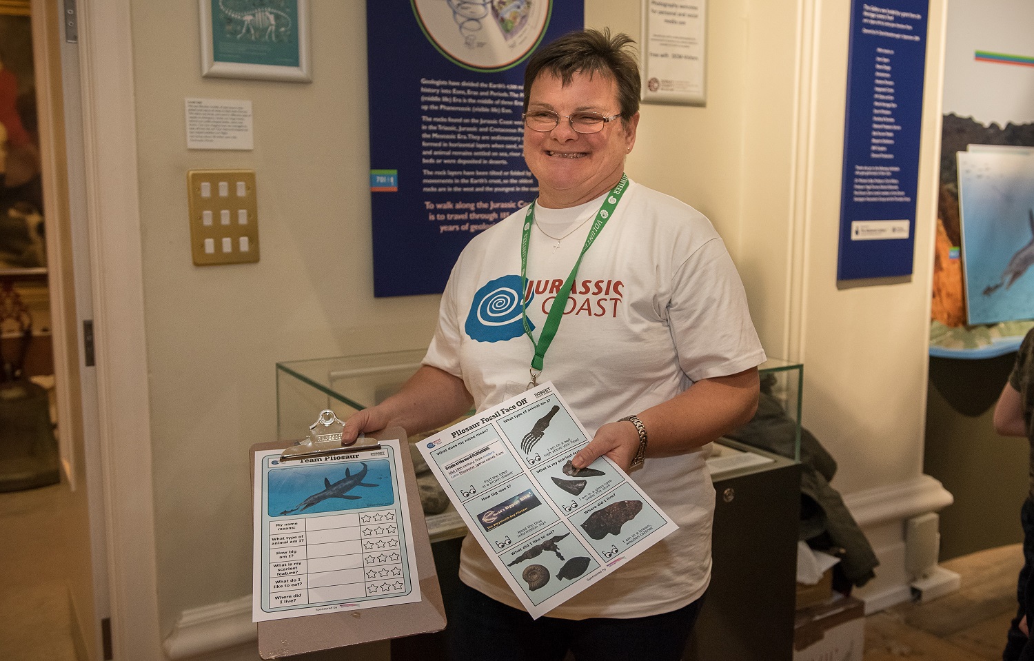 Helen Lowe - Dippy volunteering