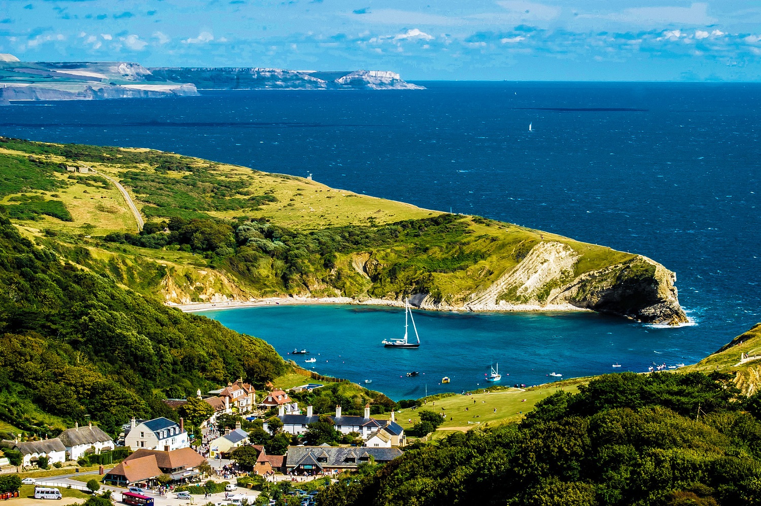 Lulworth Cove from above - Phil Dolby
