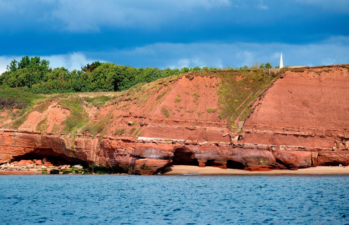 Orcombe Point and the Geoneedle, Exmouth, East Devon